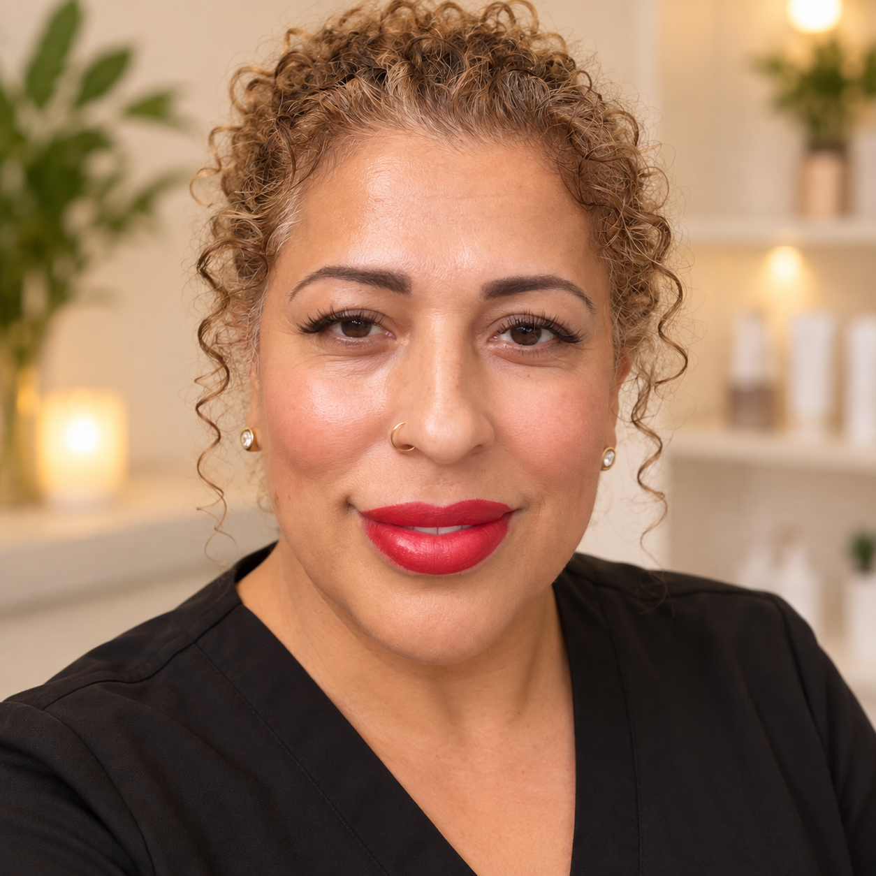 Sonia, the esthetician behind Pompeii Skin Care